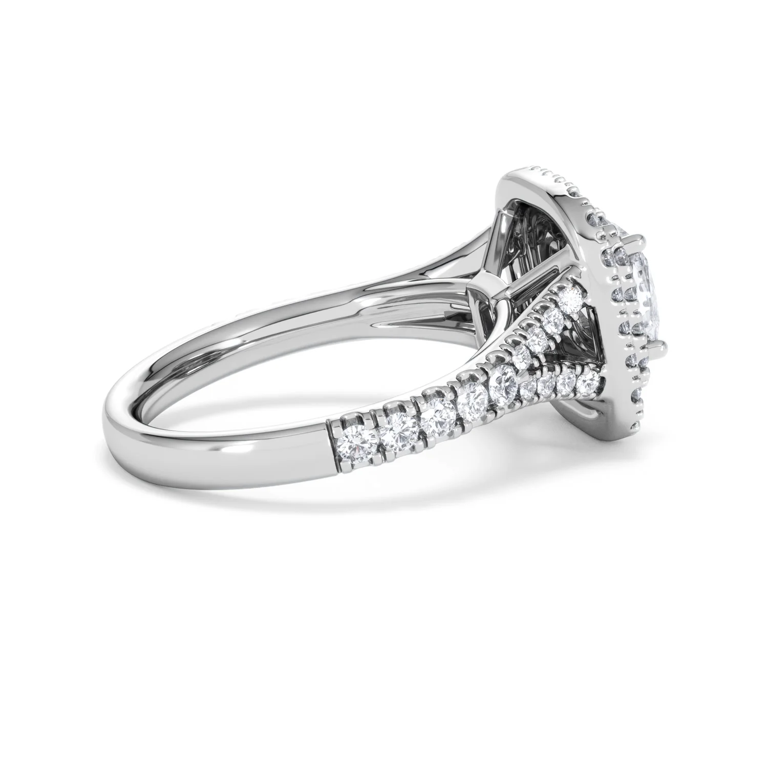 Anastasia Lab Diamond Halo Engagement Ring 18K White Gold 1.85ct F/VS1 - Image 32
