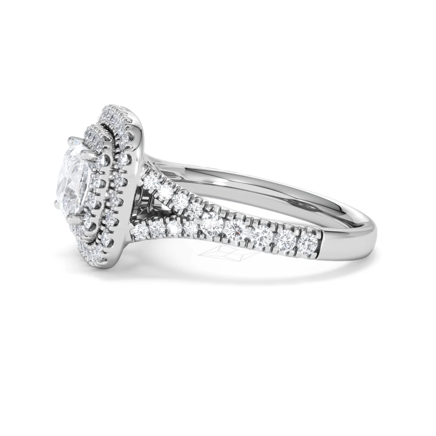 Anastasia Lab Diamond Halo Engagement Ring 18K White Gold 1.85ct F/VS1 - Image 71