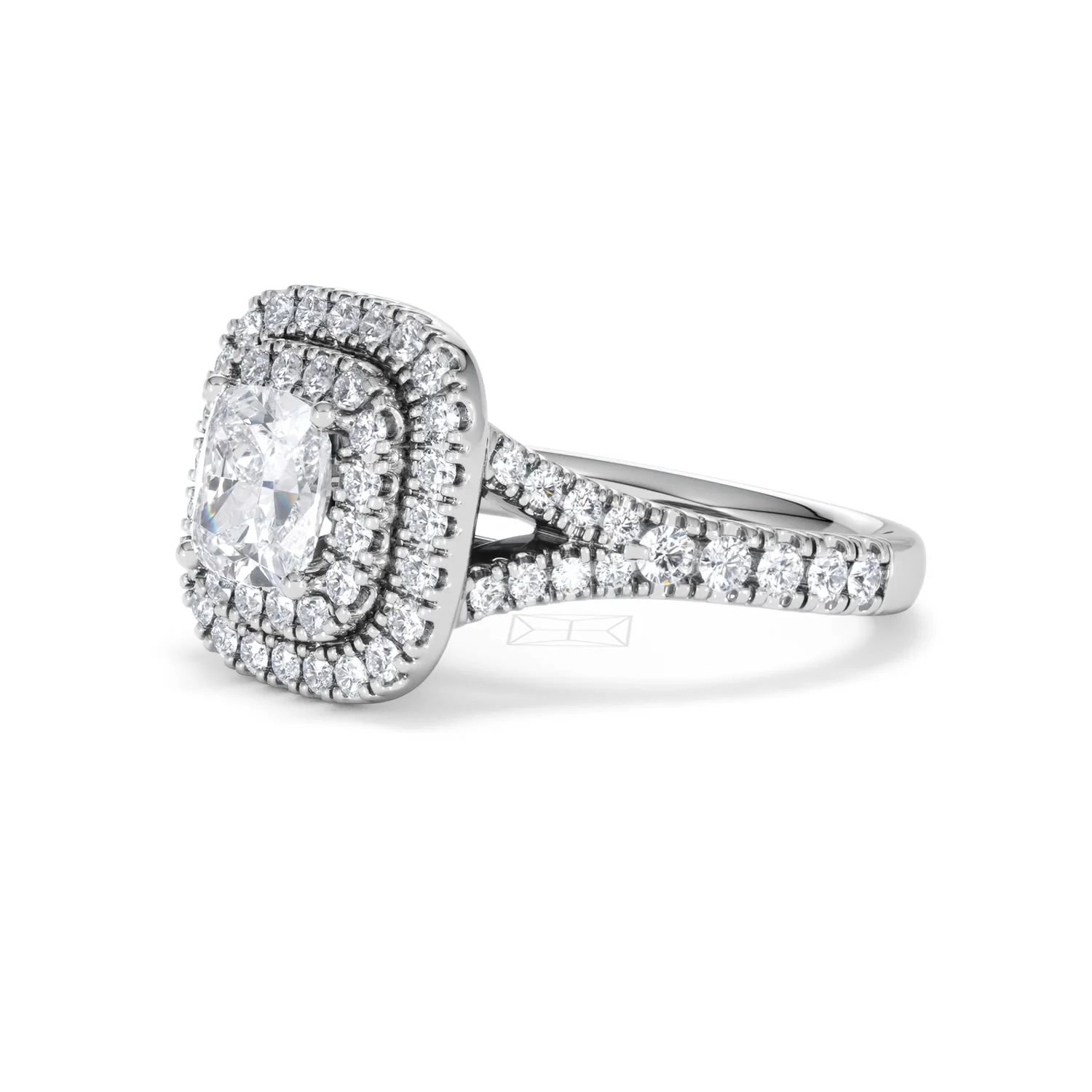 Anastasia Lab Diamond Halo Engagement Ring 18K White Gold 1.85ct F/VS1 - Image 77