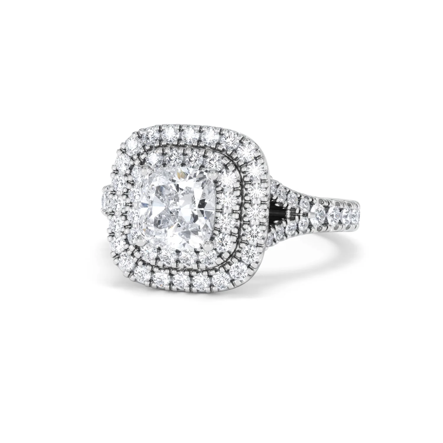 Anastasia Lab Diamond Halo Engagement Ring 18K White Gold 1.85ct F/VS1 - Image 84
