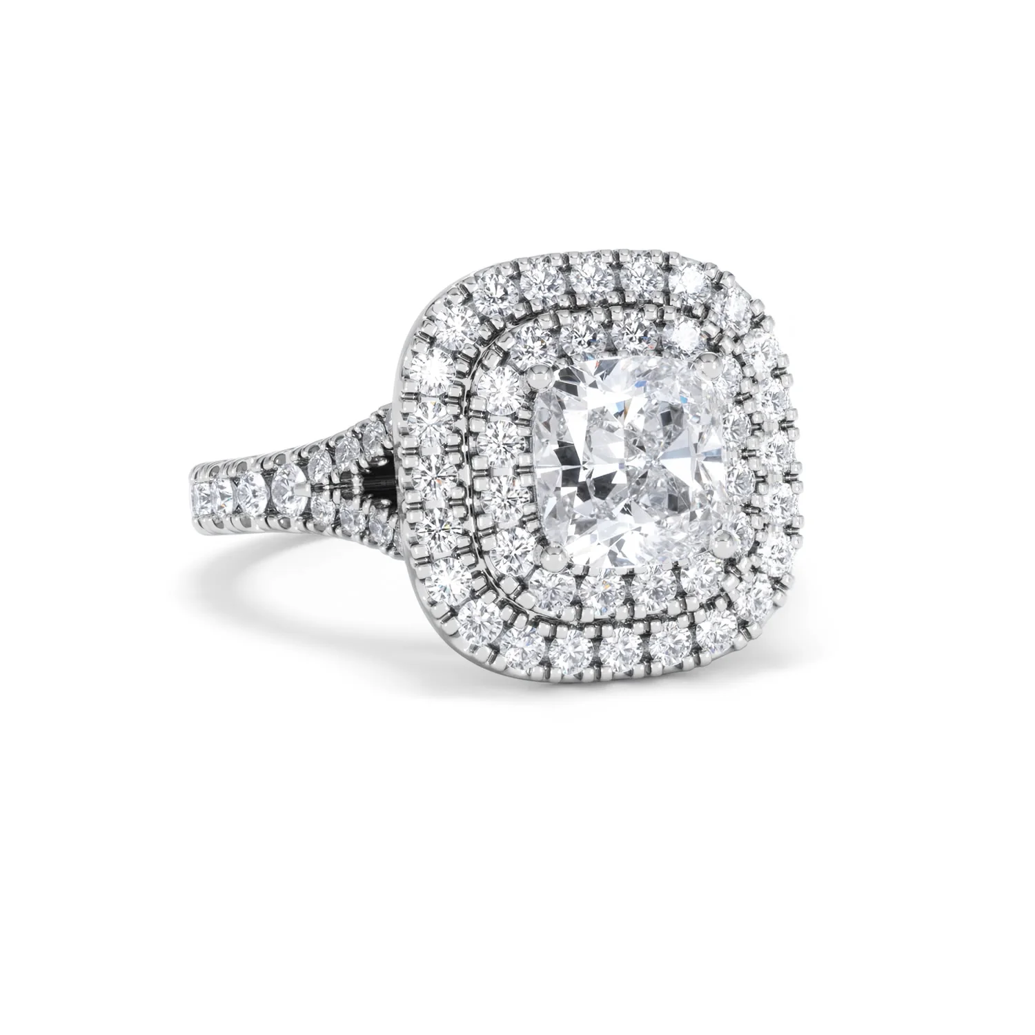 Anastasia Lab Diamond Halo Engagement Ring 18K White Gold 2.15ct F/VS1 - Image 12