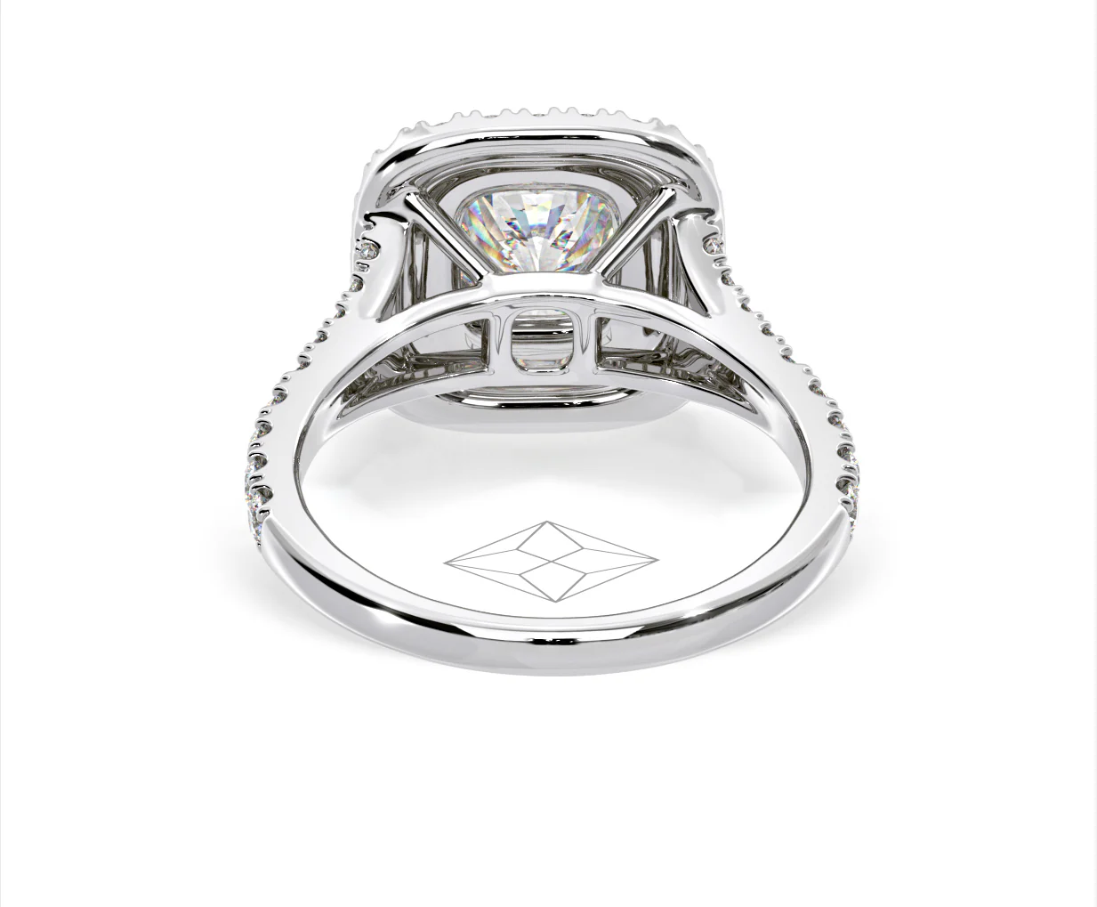 Anastasia Lab Diamond Halo Engagement Ring 18K White Gold 2.15ct F/VS1 - Image 127