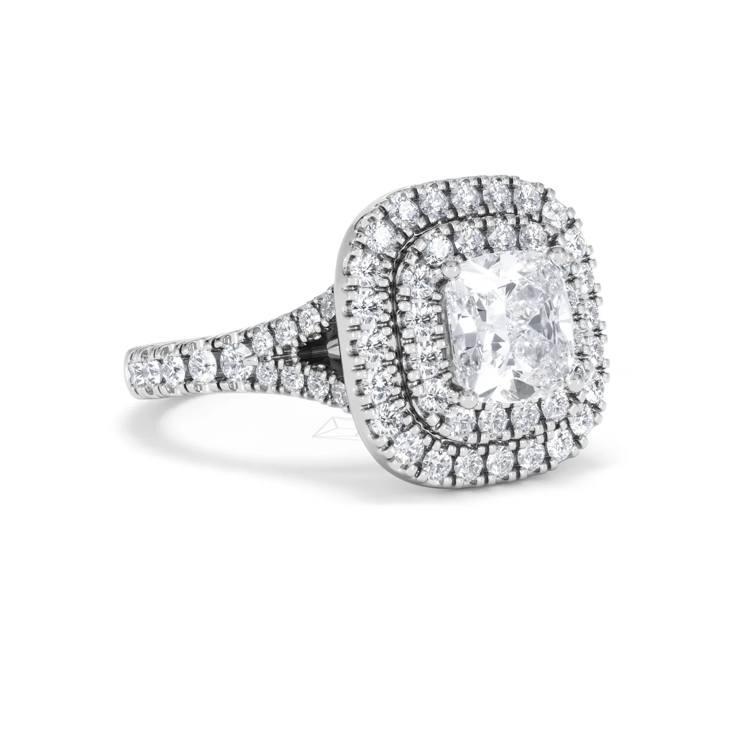 Anastasia Lab Diamond Halo Engagement Ring 18K White Gold 2.15ct F/VS1 - Image 15