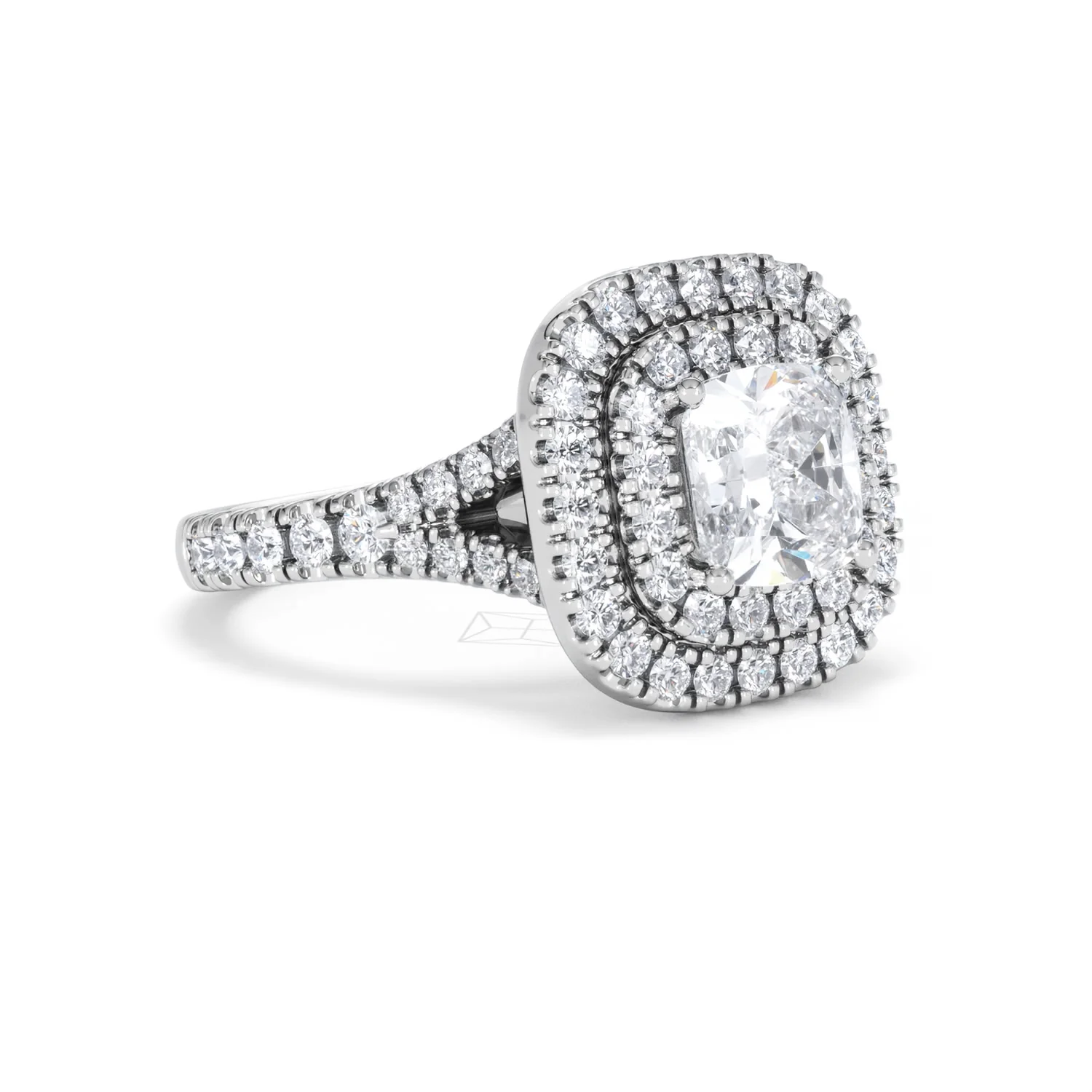 Anastasia Lab Diamond Halo Engagement Ring 18K White Gold 2.15ct F/VS1 - Image 16