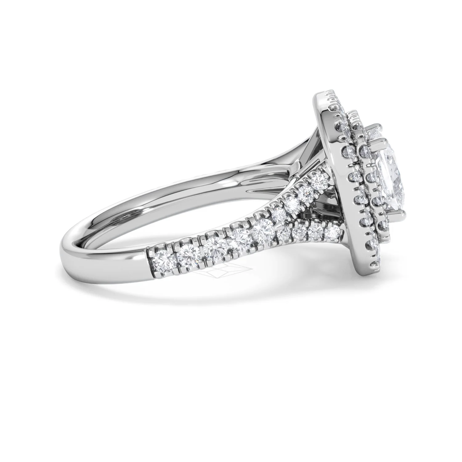 Anastasia Lab Diamond Halo Engagement Ring 18K White Gold 2.15ct F/VS1 - Image 28