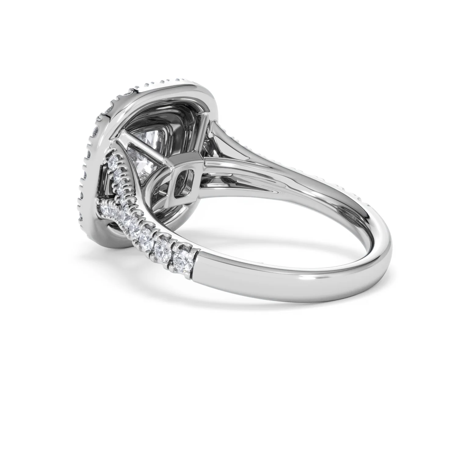 Anastasia Lab Diamond Halo Engagement Ring 18K White Gold 2.15ct F/VS1 - Image 58