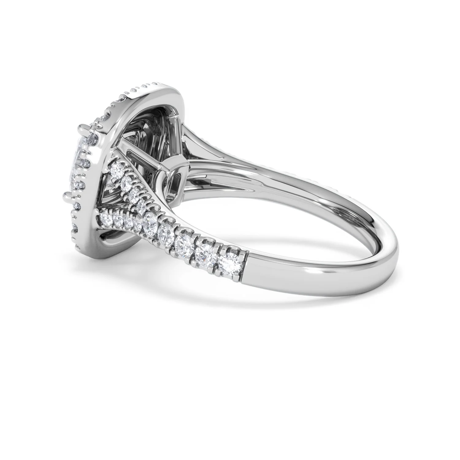 Anastasia Lab Diamond Halo Engagement Ring 18K White Gold 2.15ct F/VS1 - Image 62