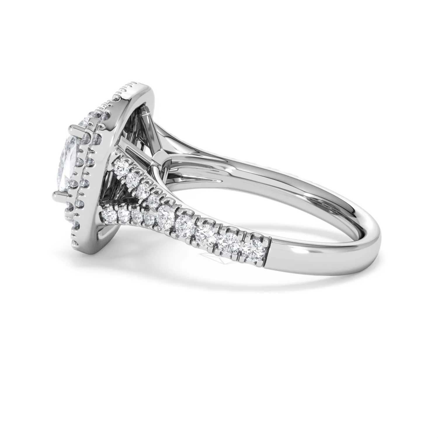Anastasia Lab Diamond Halo Engagement Ring 18K White Gold 2.15ct F/VS1 - Image 65