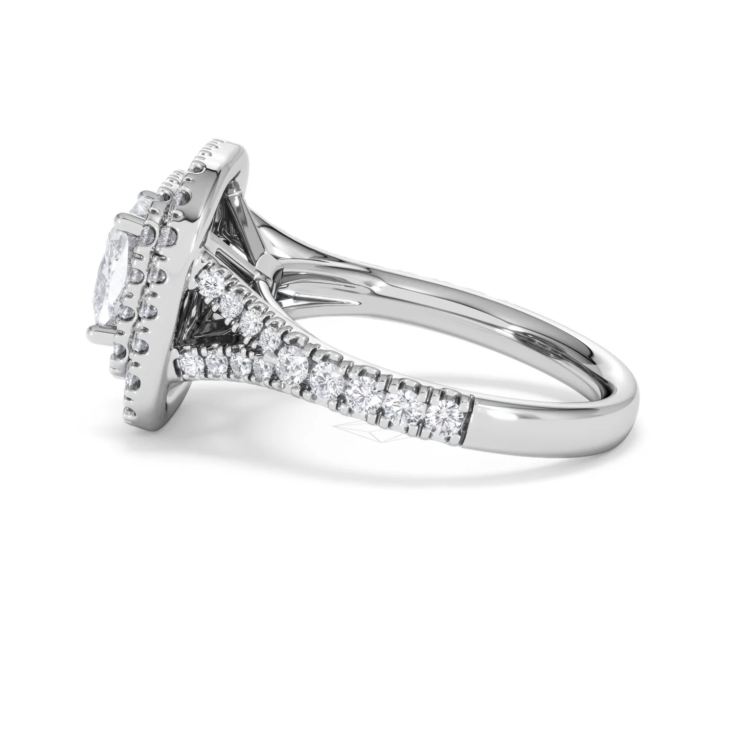 Anastasia Lab Diamond Halo Engagement Ring 18K White Gold 2.15ct F/VS1 - Image 66