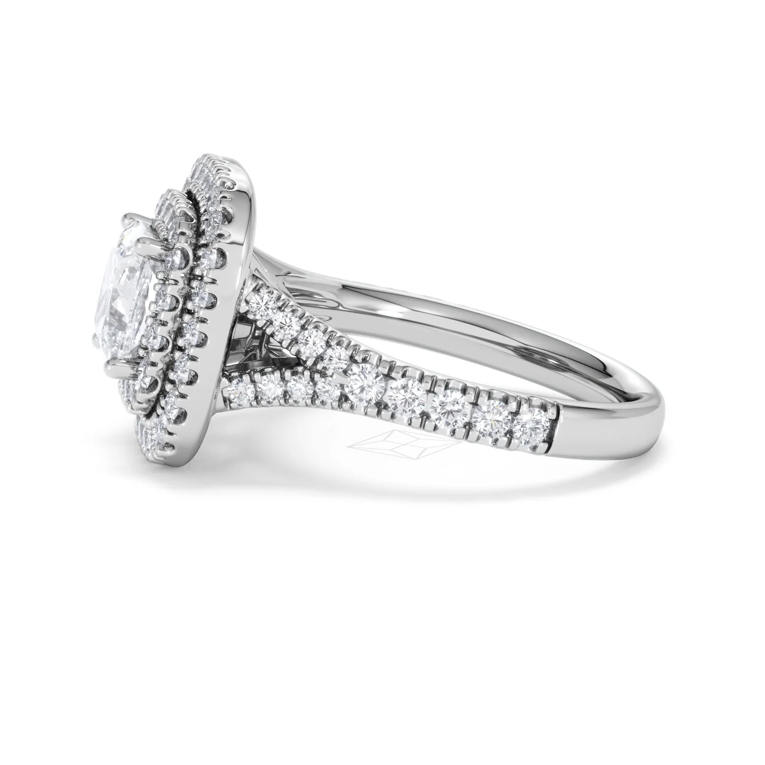 Anastasia Lab Diamond Halo Engagement Ring 18K White Gold 2.15ct F/VS1 - Image 70