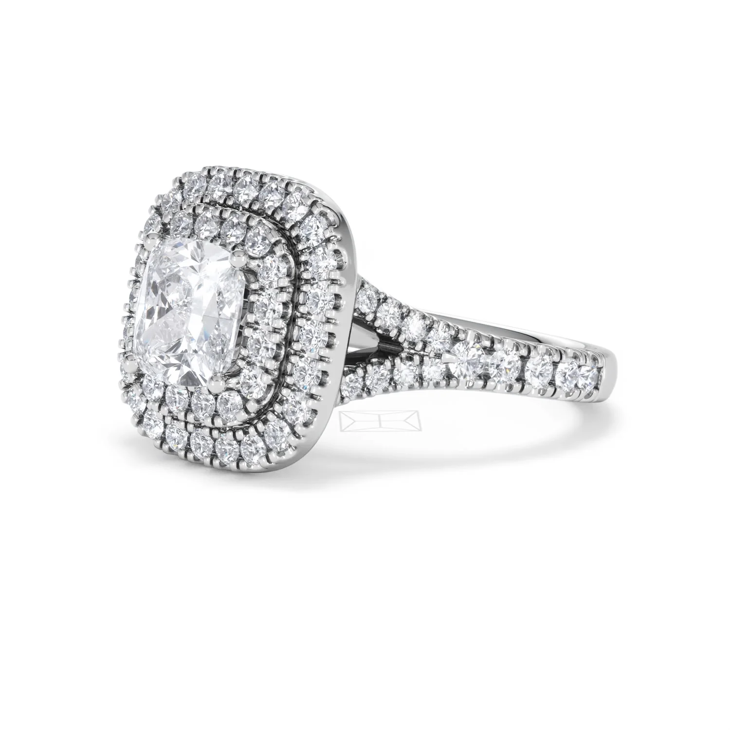Anastasia Lab Diamond Halo Engagement Ring 18K White Gold 2.15ct F/VS1 - Image 78