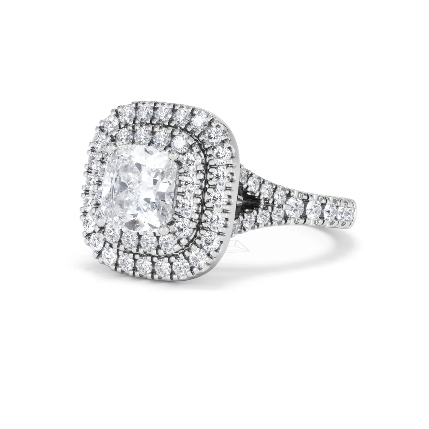 Anastasia Lab Diamond Halo Engagement Ring 18K White Gold 2.15ct F/VS1 - Image 81