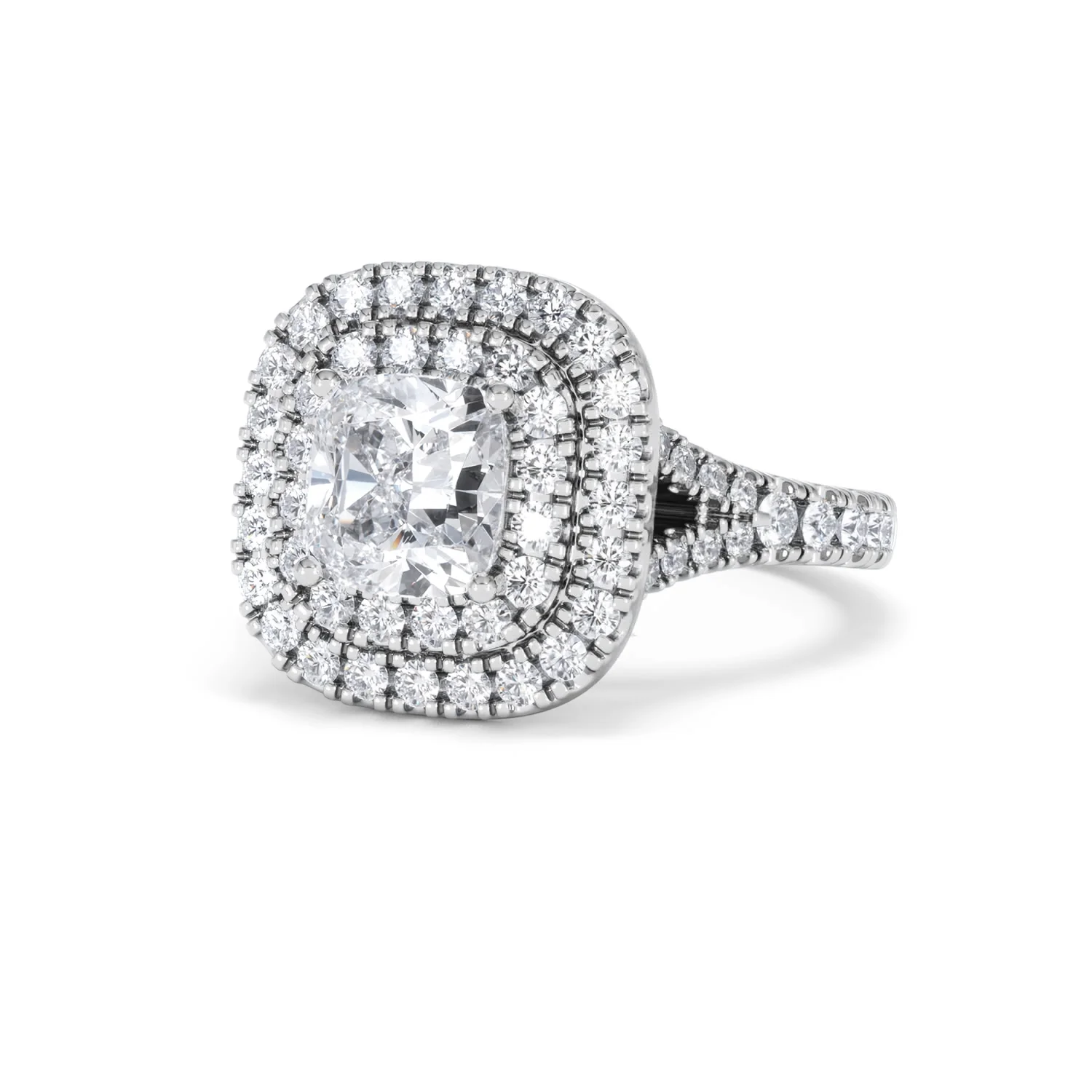 Anastasia Lab Diamond Halo Engagement Ring 18K White Gold 2.15ct F/VS1 - Image 83