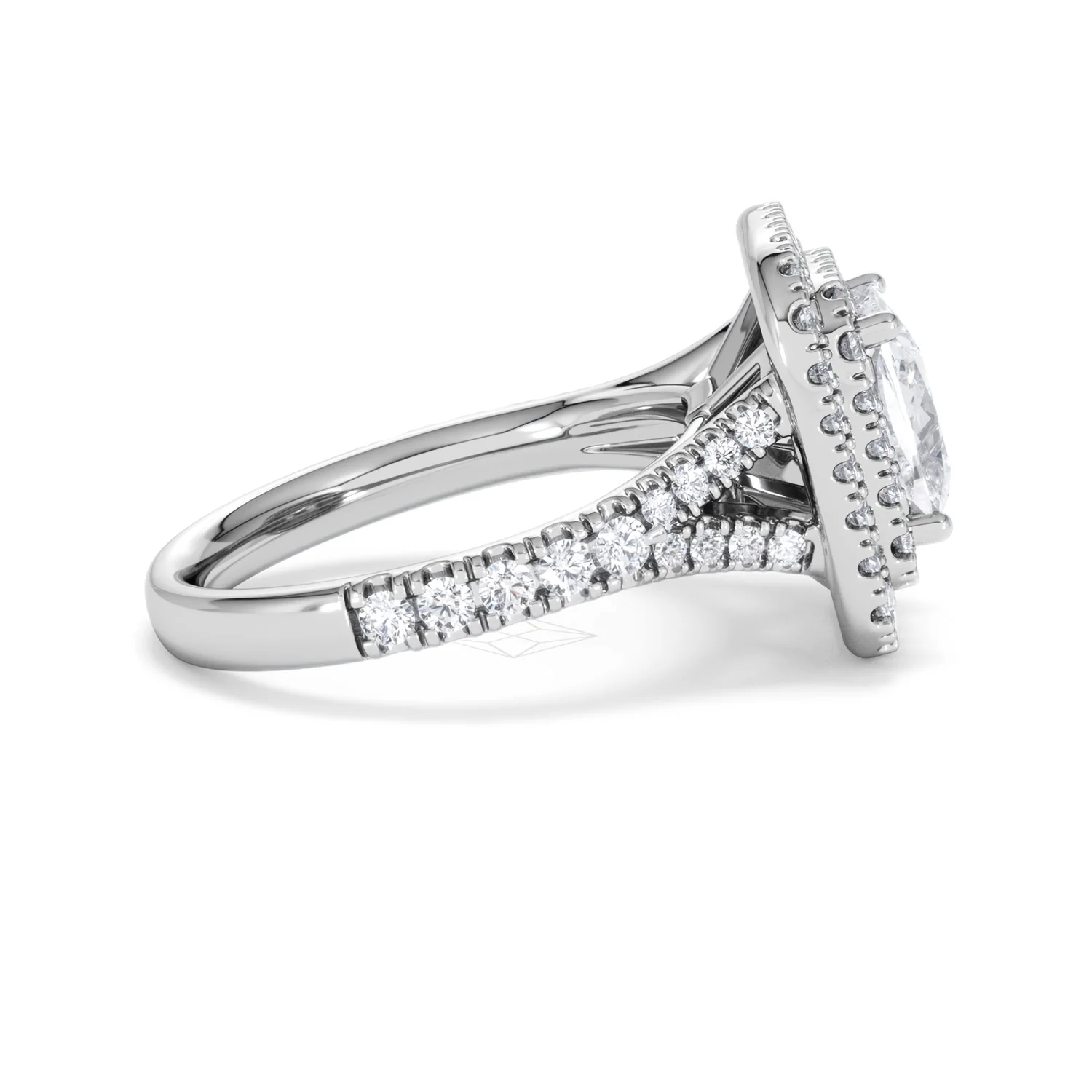 Anastasia Lab Diamond Halo Engagement Ring 18K White Gold 2.70ct F/VS1 - Image 28