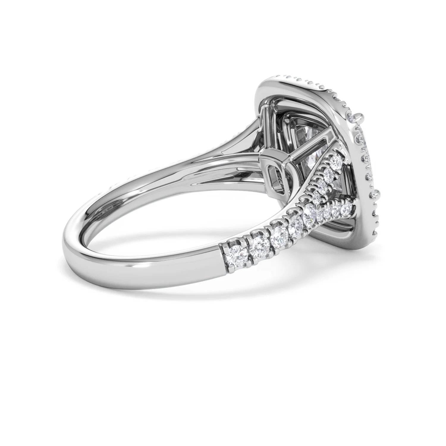 Anastasia Lab Diamond Halo Engagement Ring 18K White Gold 2.70ct F/VS1 - Image 35
