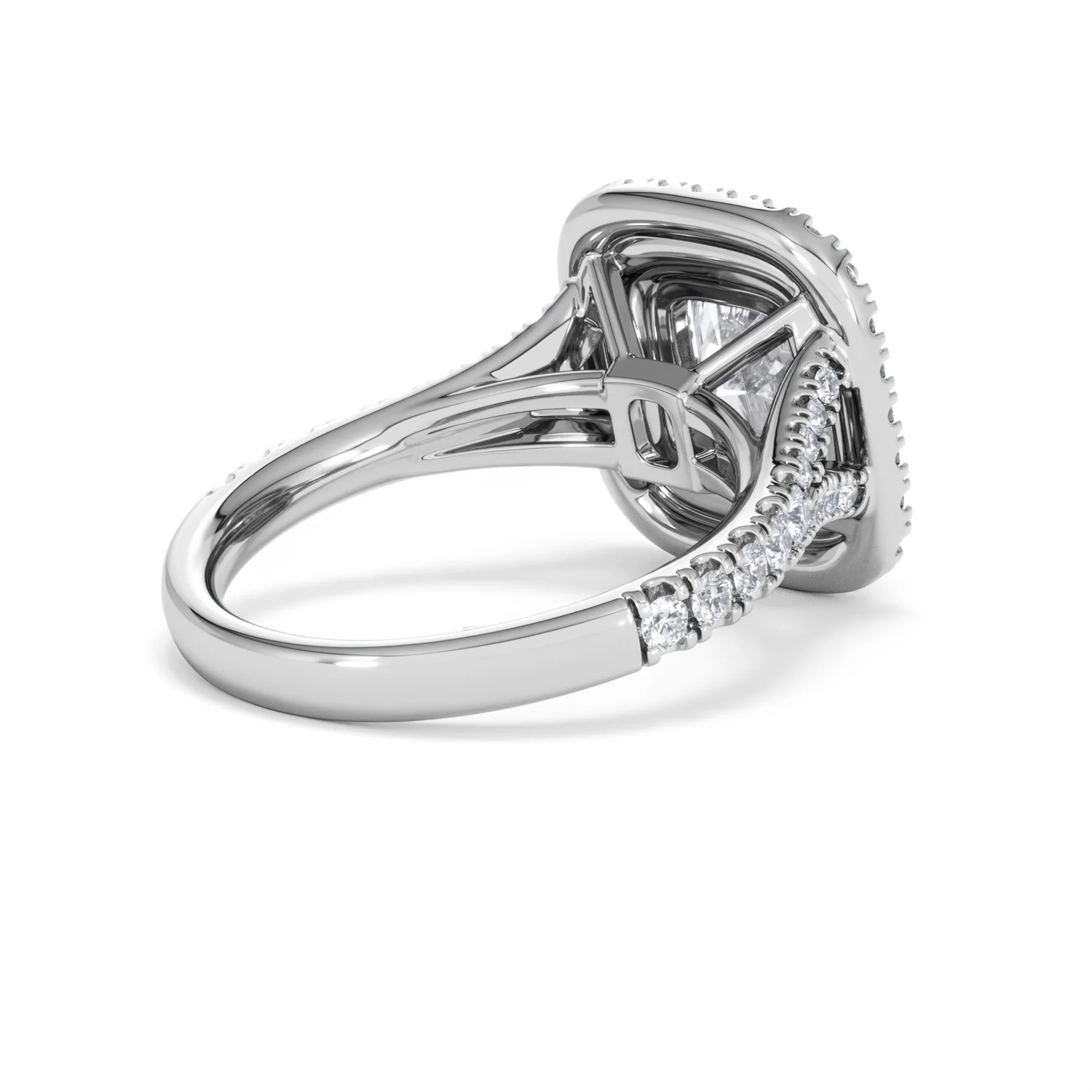 Anastasia Lab Diamond Halo Engagement Ring 18K White Gold 2.70ct F/VS1 - Image 38