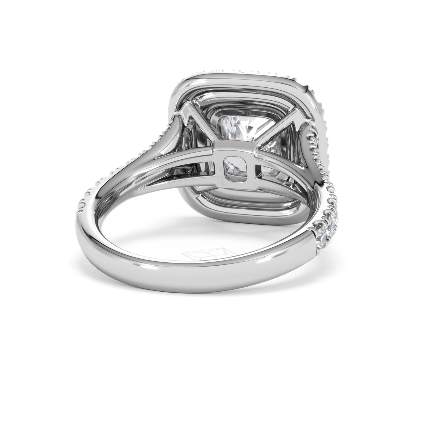 Anastasia Lab Diamond Halo Engagement Ring 18K White Gold 2.70ct F/VS1 - Image 44