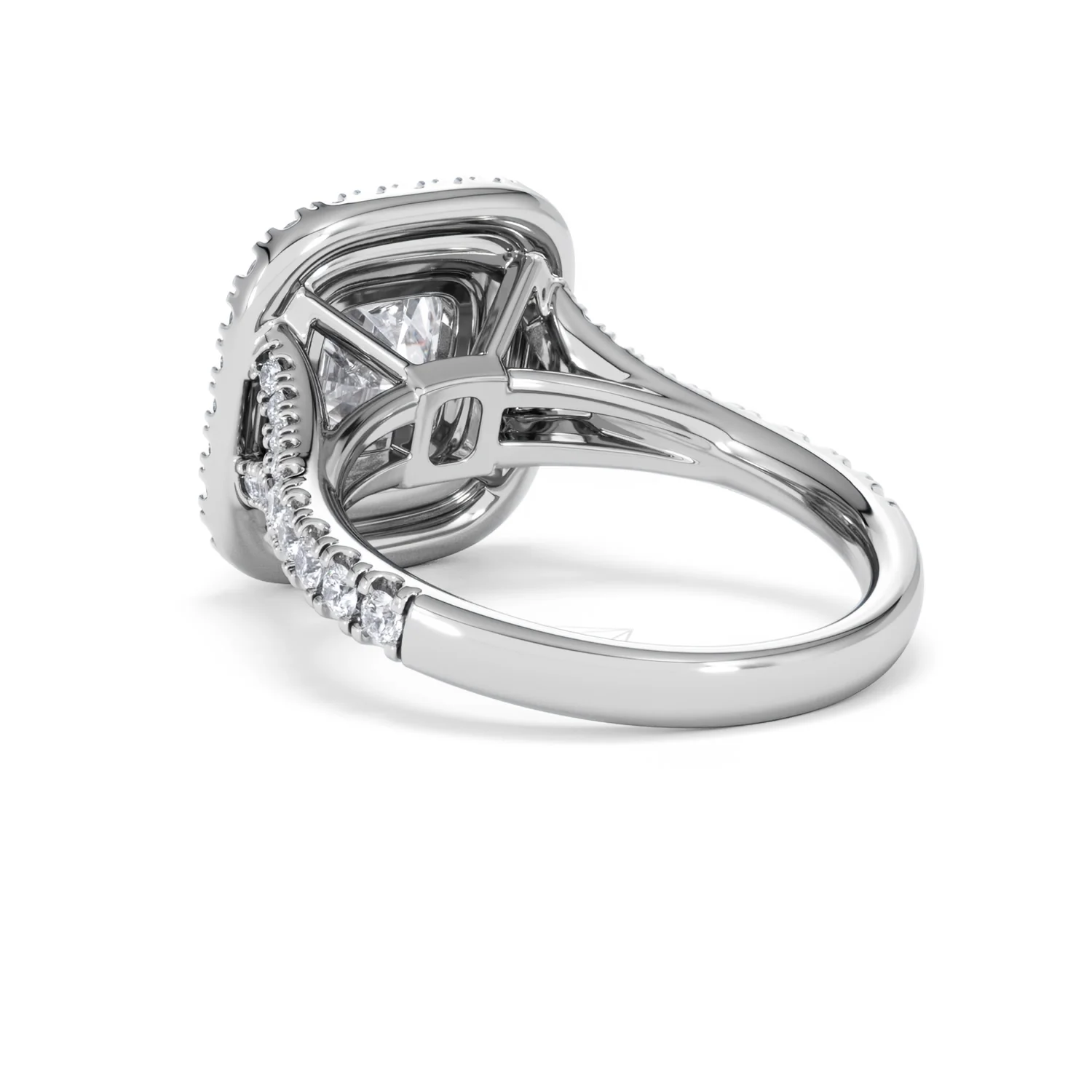 Anastasia Lab Diamond Halo Engagement Ring 18K White Gold 2.70ct F/VS1 - Image 56