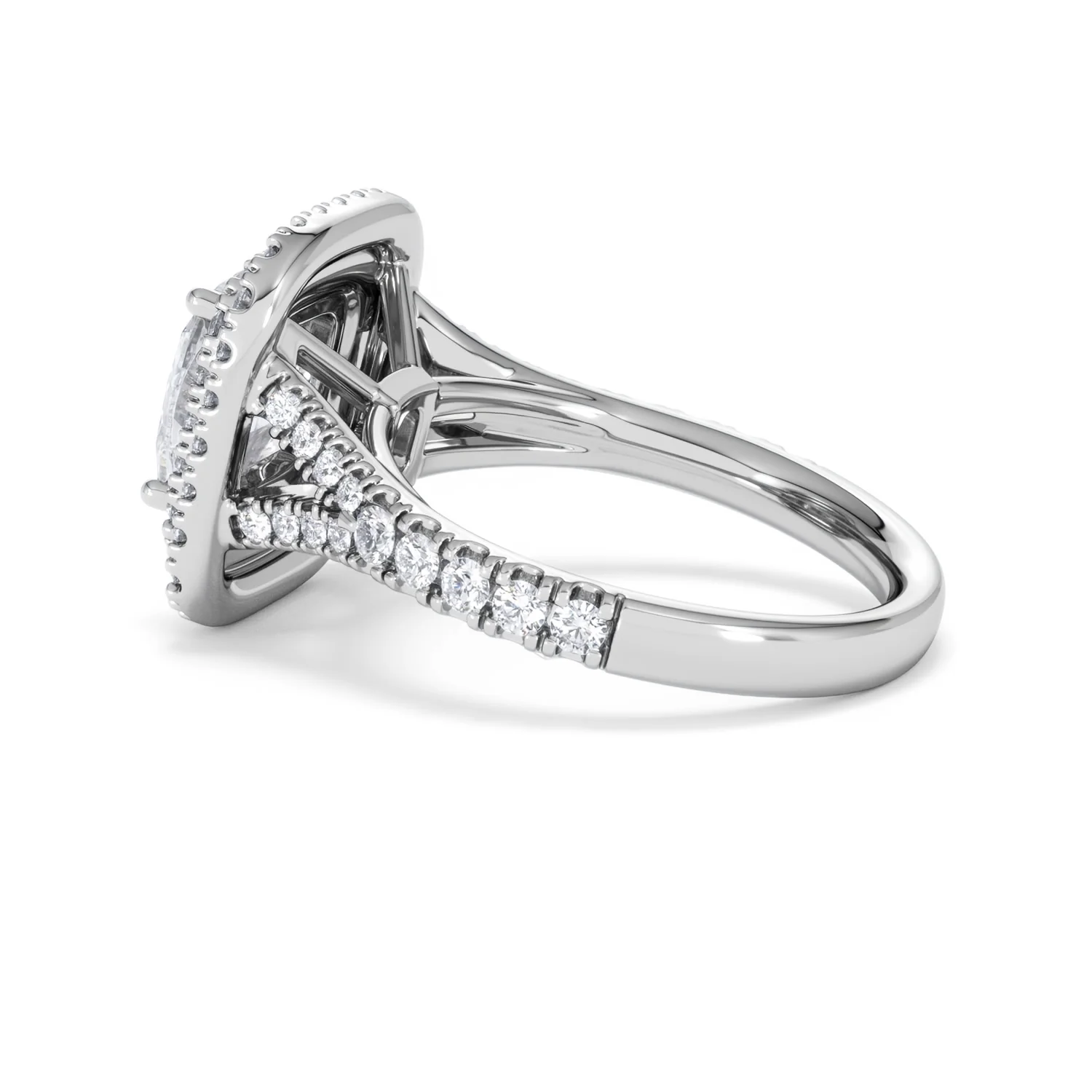 Anastasia Lab Diamond Halo Engagement Ring 18K White Gold 2.70ct F/VS1 - Image 63