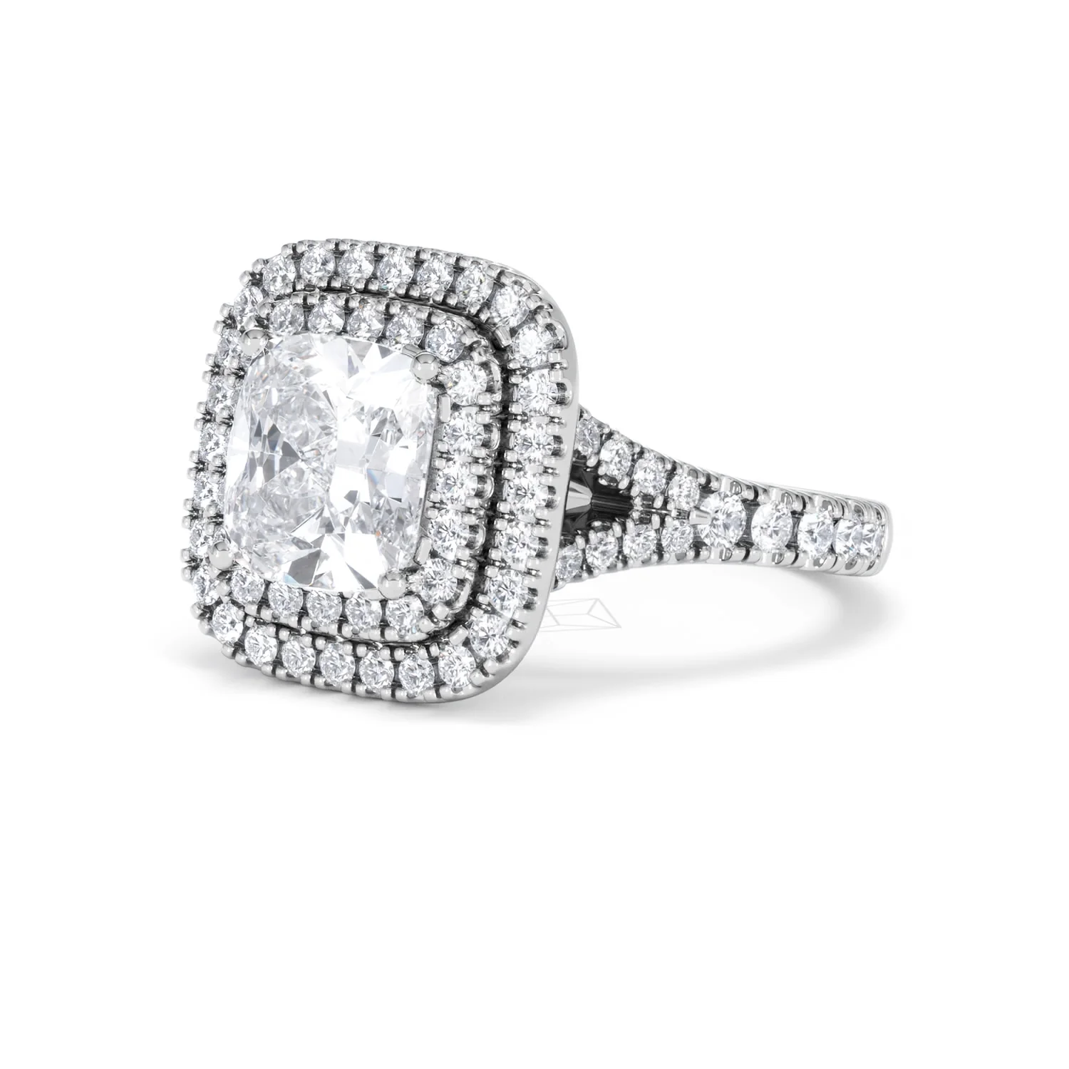 Anastasia Lab Diamond Halo Engagement Ring 18K White Gold 2.70ct F/VS1 - Image 80