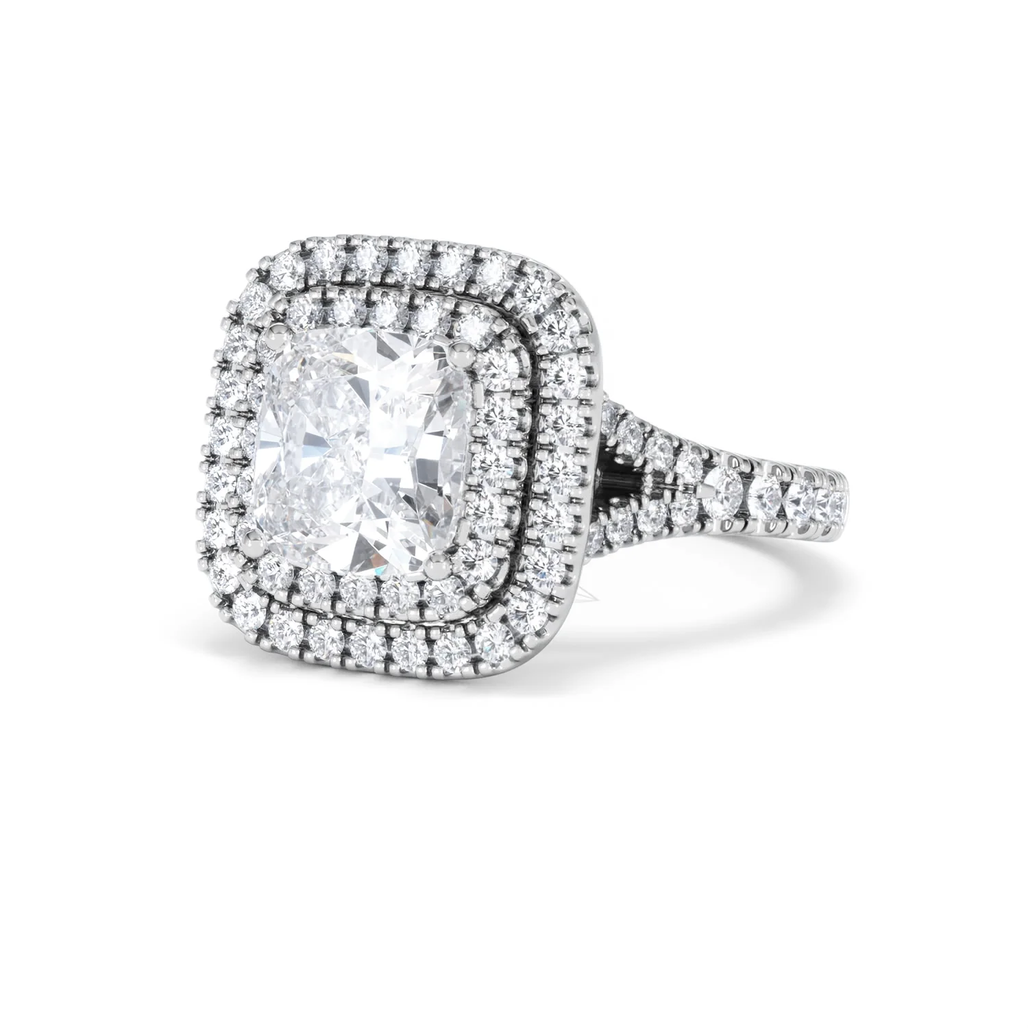 Anastasia Lab Diamond Halo Engagement Ring 18K White Gold 2.70ct F/VS1 - Image 82