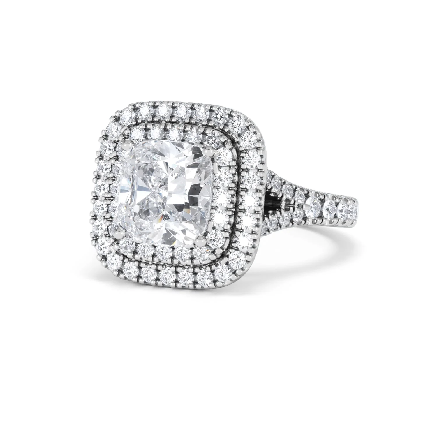Anastasia Lab Diamond Halo Engagement Ring 18K White Gold 2.70ct F/VS1 - Image 83