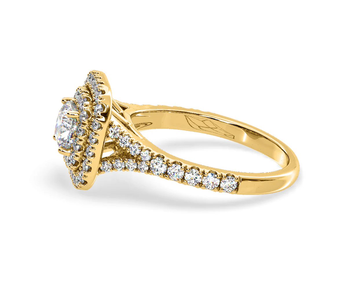Anastasia Lab Diamond Halo Engagement Ring in 18K Gold 1.30ct F/VS1 - Image 106