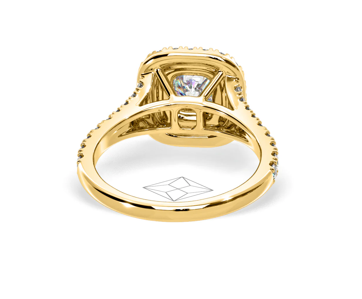 Anastasia Lab Diamond Halo Engagement Ring in 18K Gold 1.30ct F/VS1 - Image 129