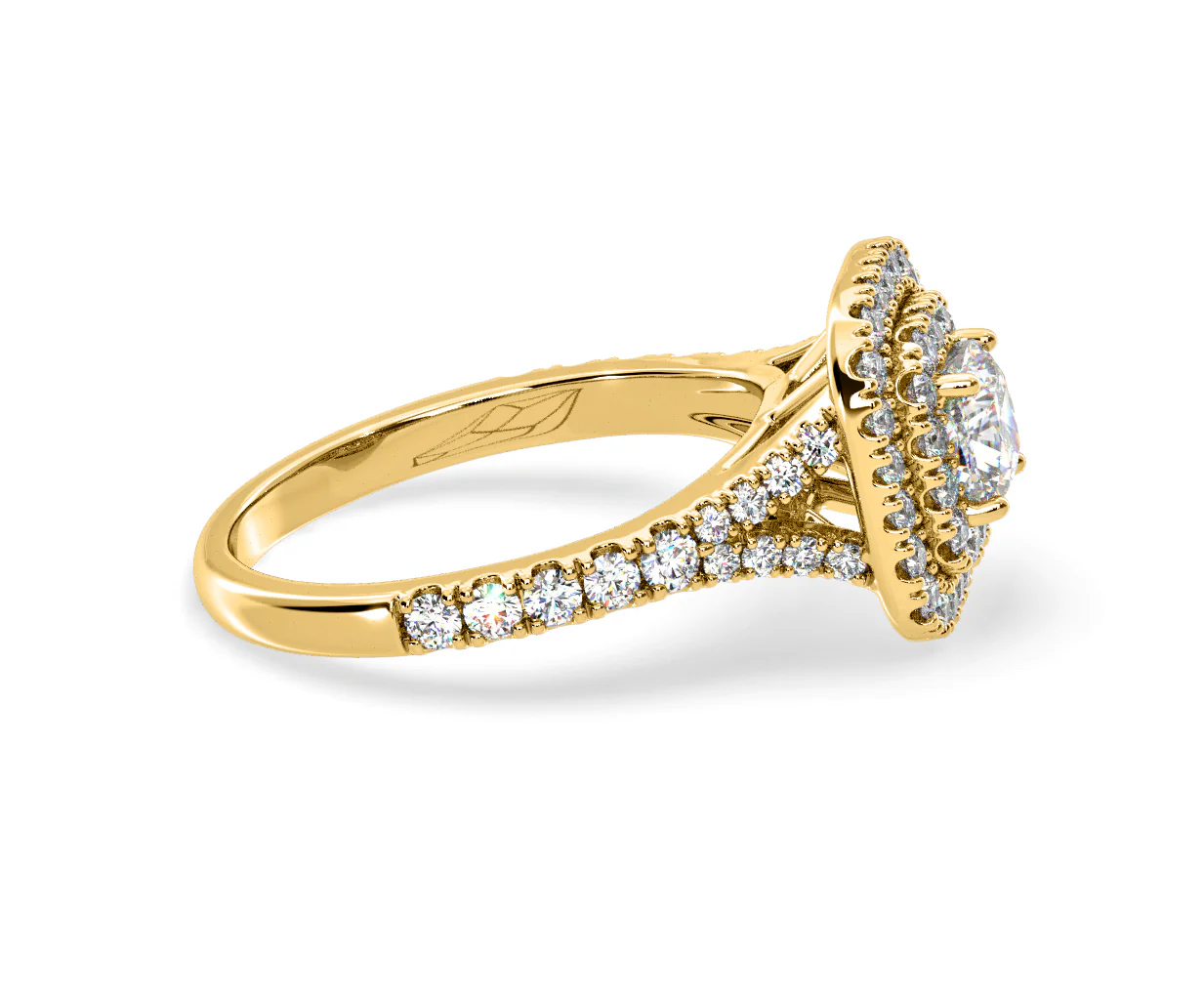 Anastasia Lab Diamond Halo Engagement Ring in 18K Gold 1.30ct F/VS1 - Image 149