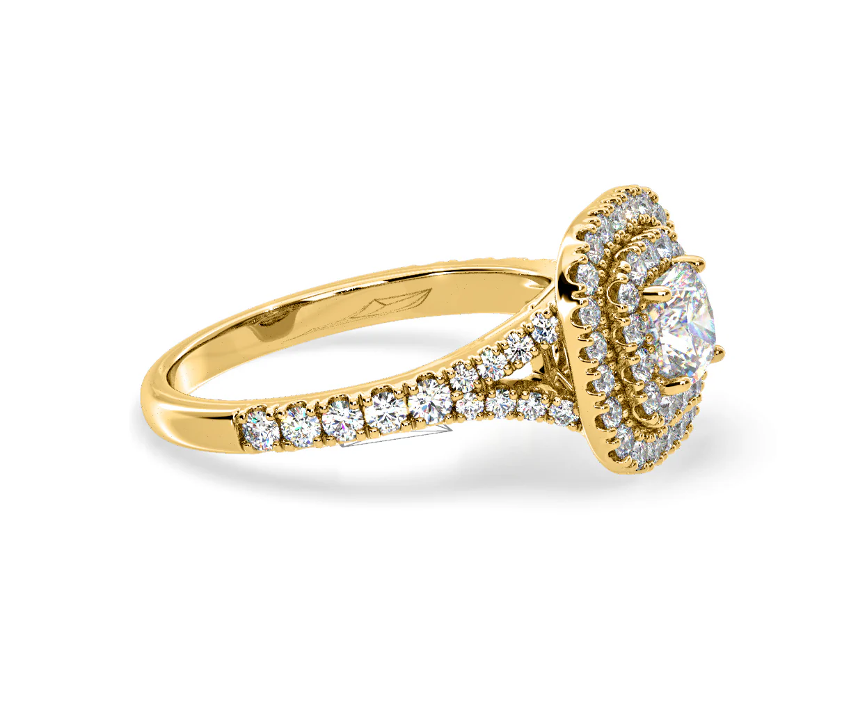 Anastasia Lab Diamond Halo Engagement Ring in 18K Gold 1.30ct F/VS1 - Image 152
