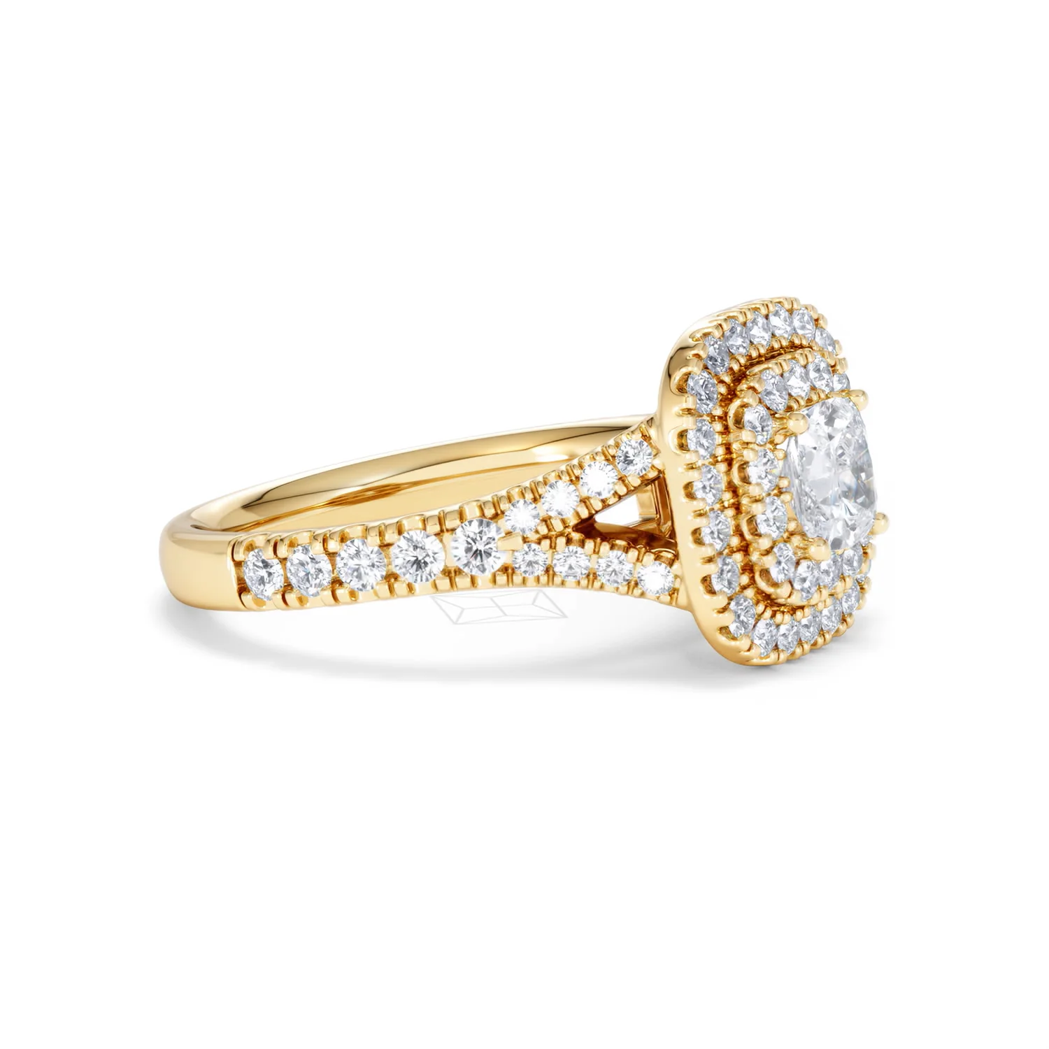 Anastasia Lab Diamond Halo Engagement Ring in 18K Gold 1.30ct F/VS1 - Image 21