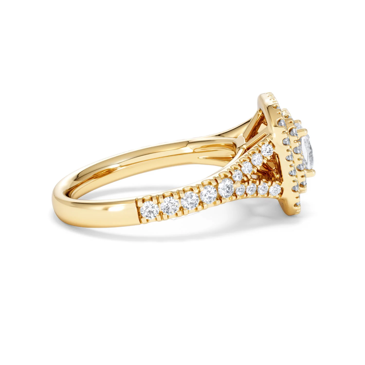 Anastasia Lab Diamond Halo Engagement Ring in 18K Gold 1.30ct F/VS1 - Image 29