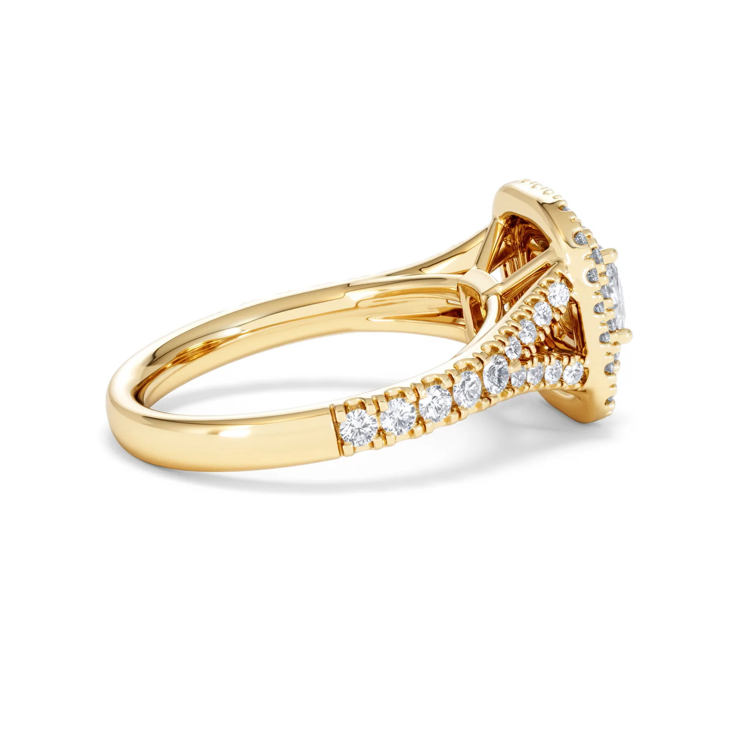 Anastasia Lab Diamond Halo Engagement Ring in 18K Gold 1.30ct F/VS1 - Image 32