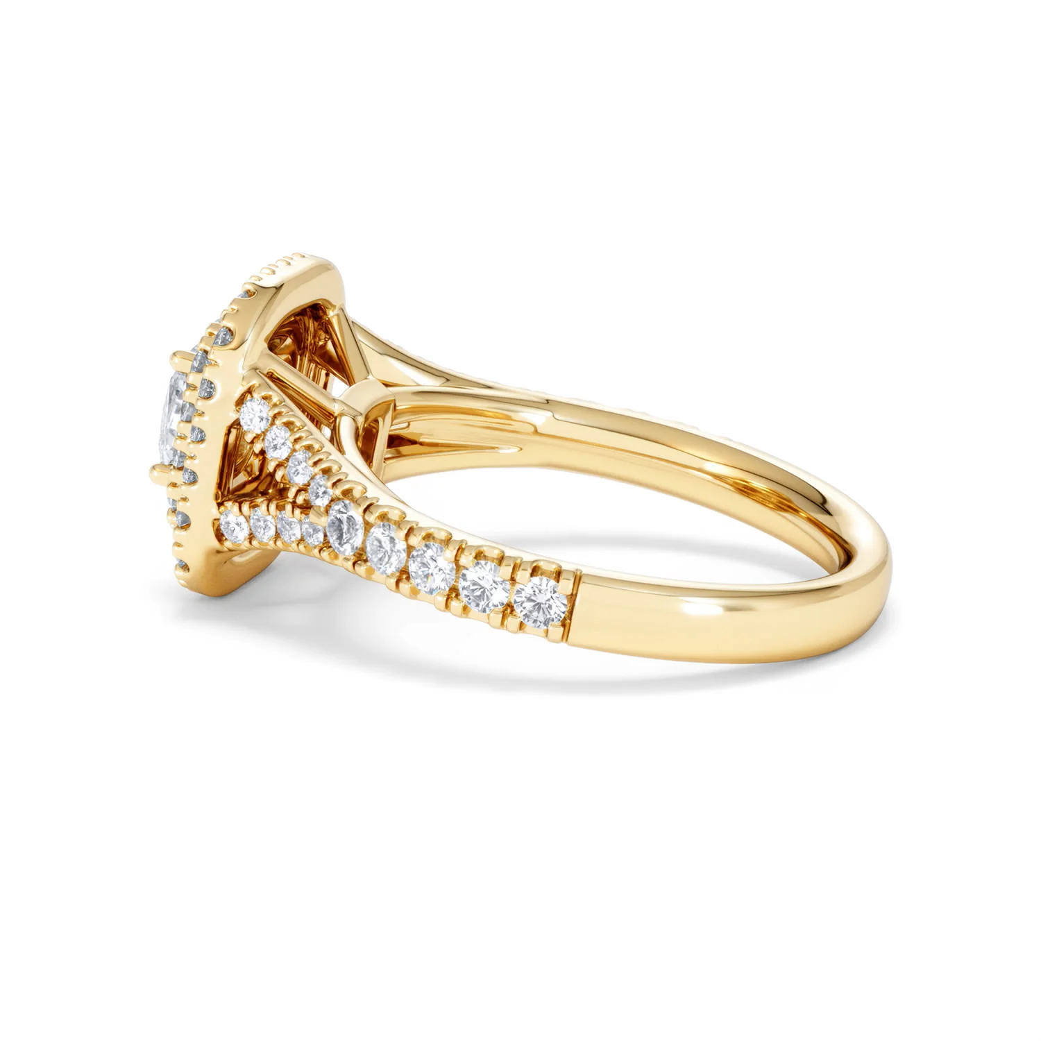 Anastasia Lab Diamond Halo Engagement Ring in 18K Gold 1.30ct F/VS1 - Image 64