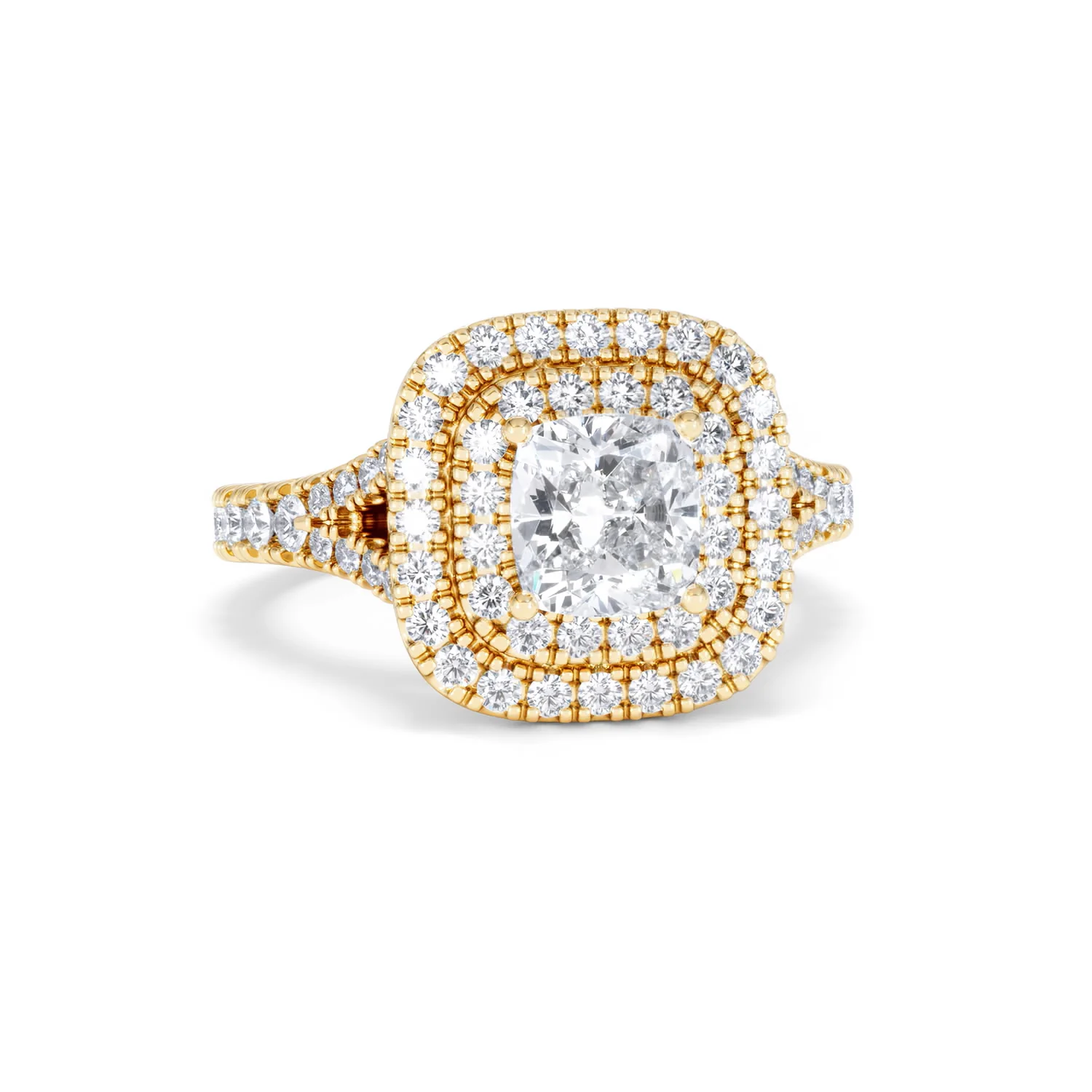 Anastasia Lab Diamond Halo Engagement Ring in 18K Gold 1.85ct F/VS1 - Image 10