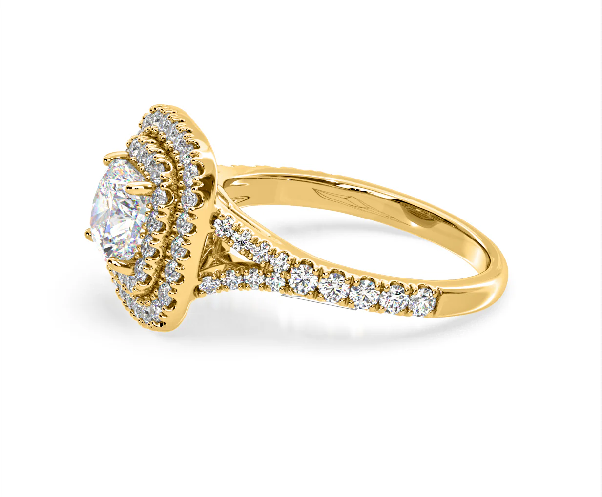 Anastasia Lab Diamond Halo Engagement Ring in 18K Gold 1.85ct F/VS1 - Image 104