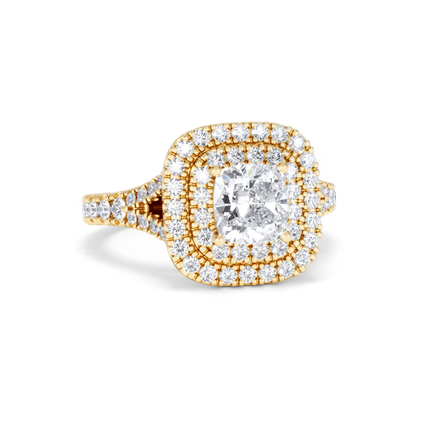 Anastasia Lab Diamond Halo Engagement Ring in 18K Gold 1.85ct F/VS1 - Image 11