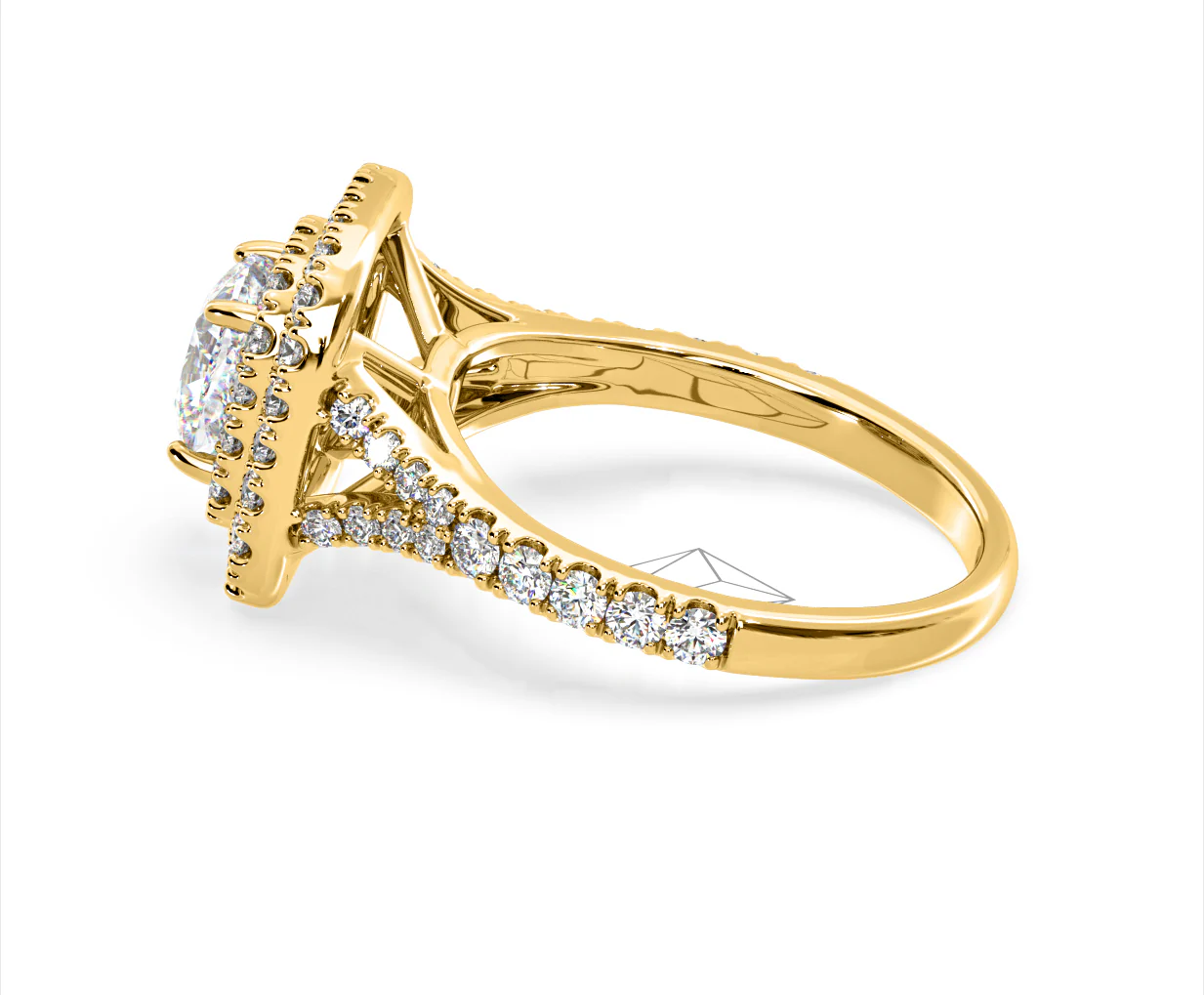Anastasia Lab Diamond Halo Engagement Ring in 18K Gold 1.85ct F/VS1 - Image 110