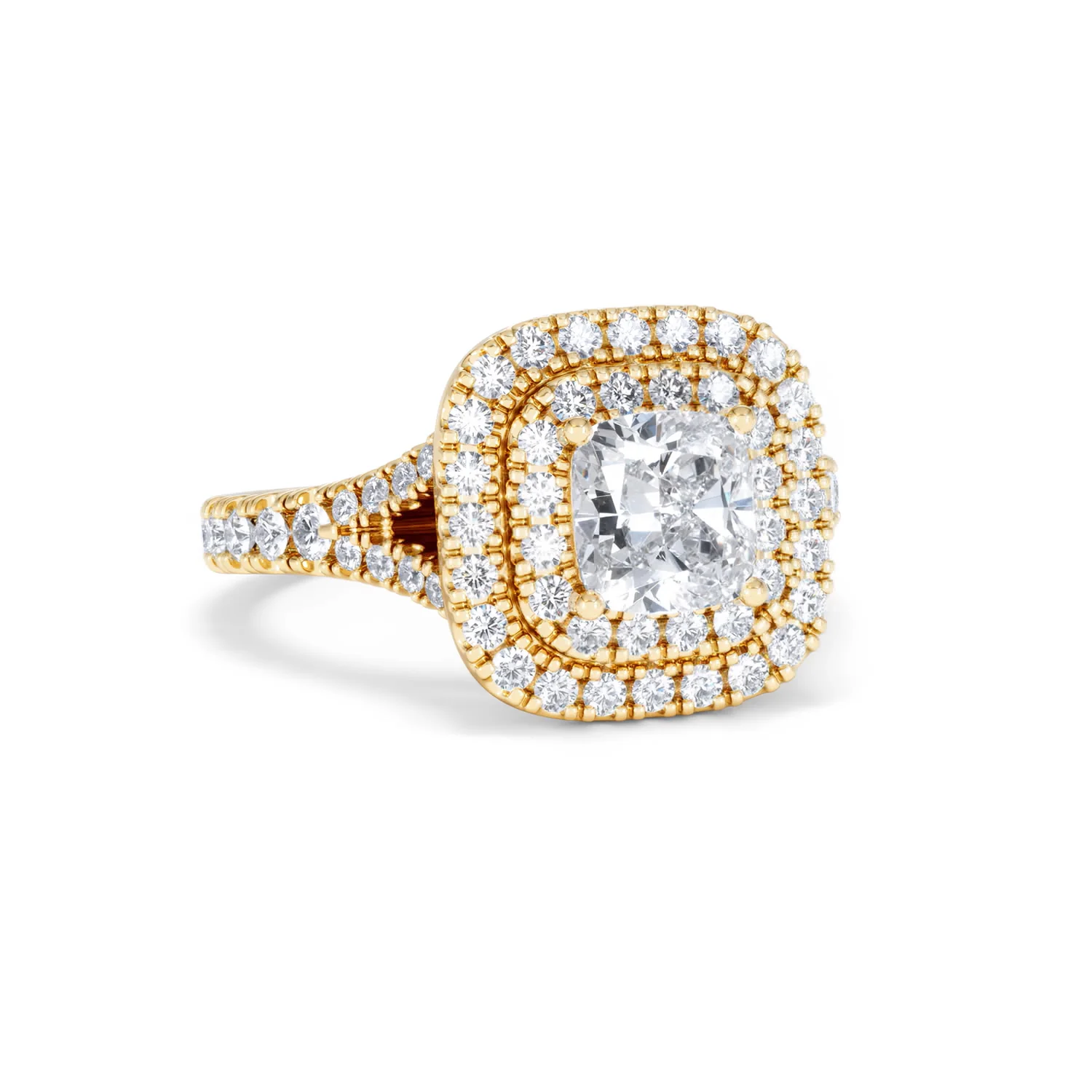 Anastasia Lab Diamond Halo Engagement Ring in 18K Gold 1.85ct F/VS1 - Image 12