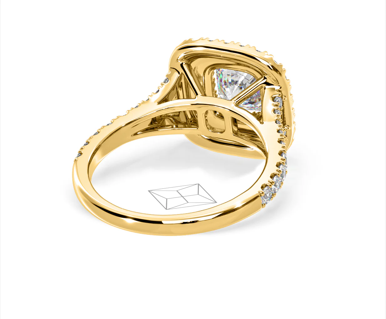 Anastasia Lab Diamond Halo Engagement Ring in 18K Gold 1.85ct F/VS1 - Image 133