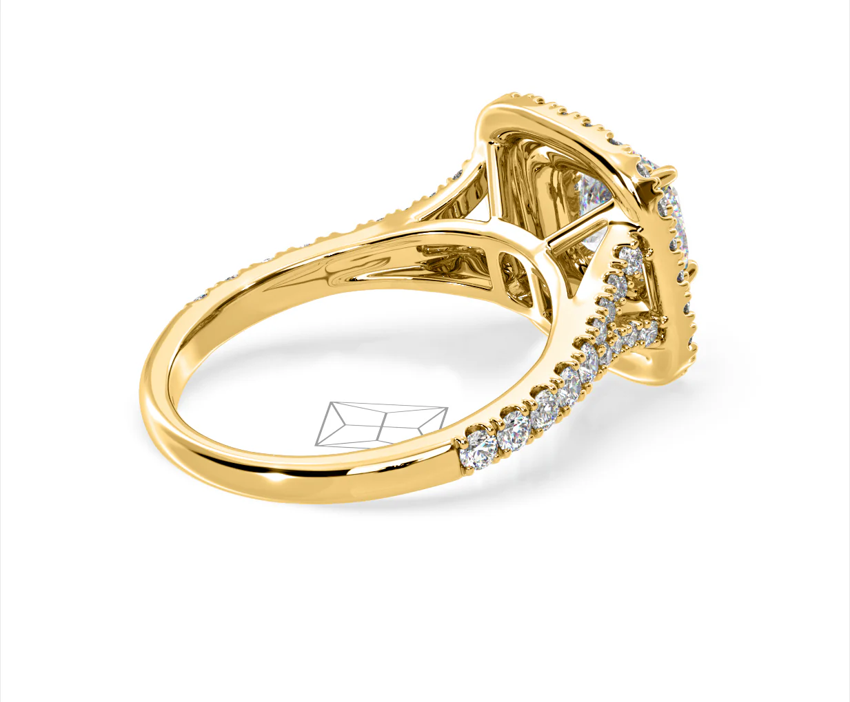 Anastasia Lab Diamond Halo Engagement Ring in 18K Gold 1.85ct F/VS1 - Image 139
