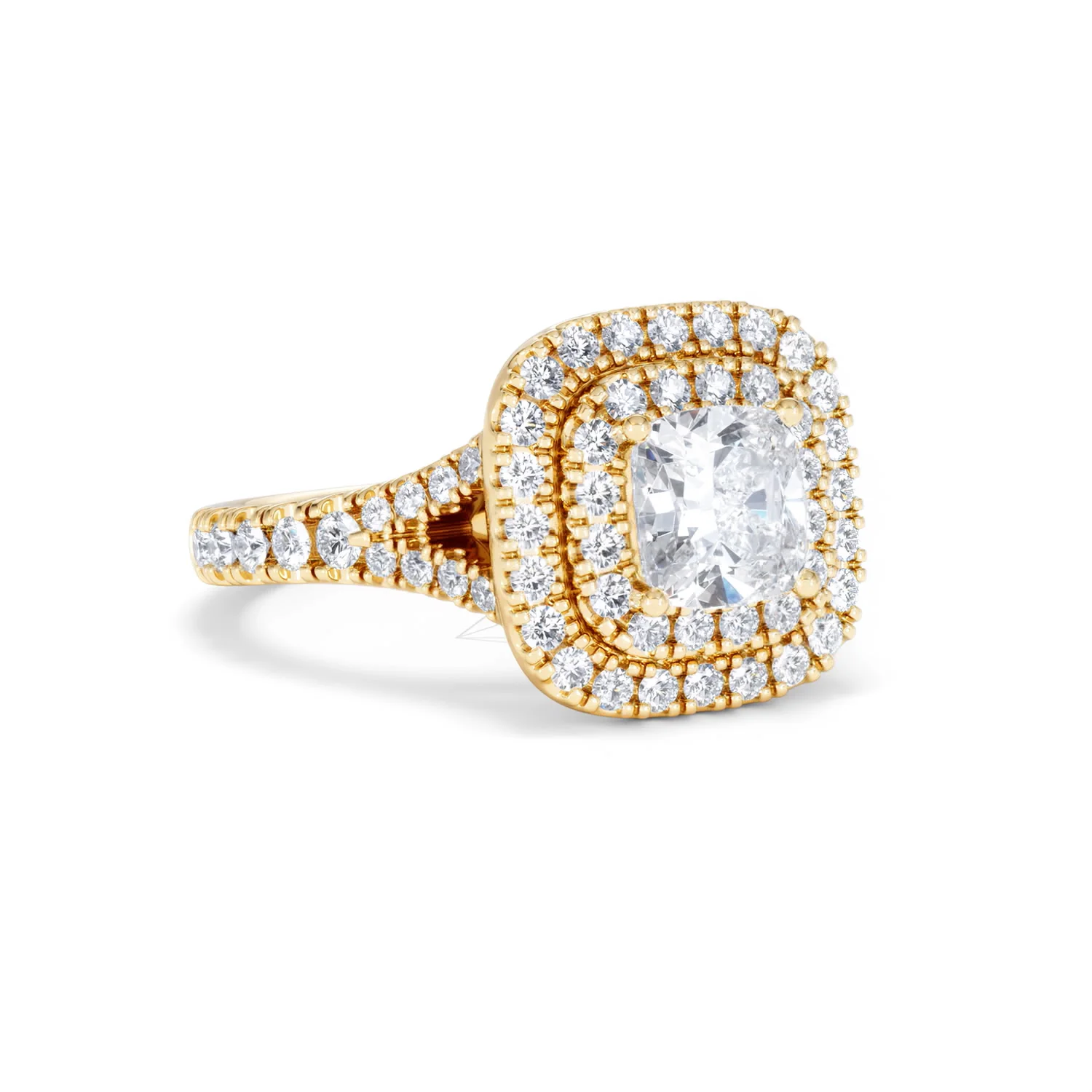 Anastasia Lab Diamond Halo Engagement Ring in 18K Gold 1.85ct F/VS1 - Image 14