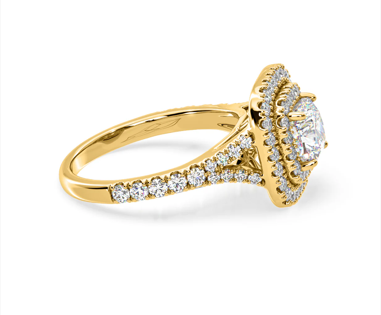 Anastasia Lab Diamond Halo Engagement Ring in 18K Gold 1.85ct F/VS1 - Image 150