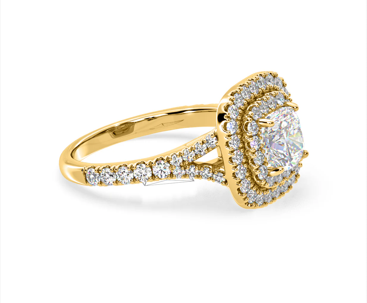 Anastasia Lab Diamond Halo Engagement Ring in 18K Gold 1.85ct F/VS1 - Image 154