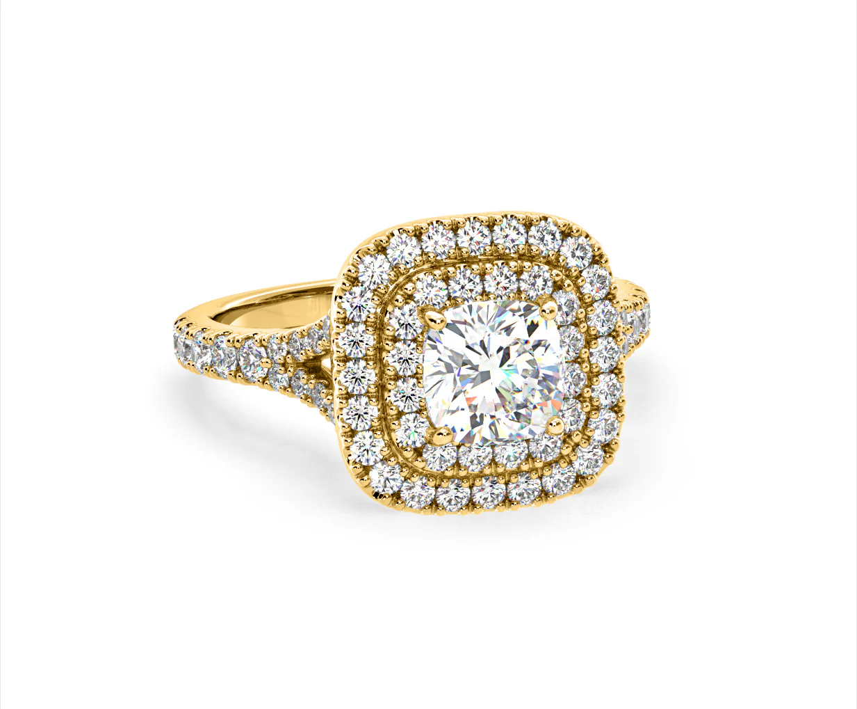 Anastasia Lab Diamond Halo Engagement Ring in 18K Gold 1.85ct F/VS1 - Image 164