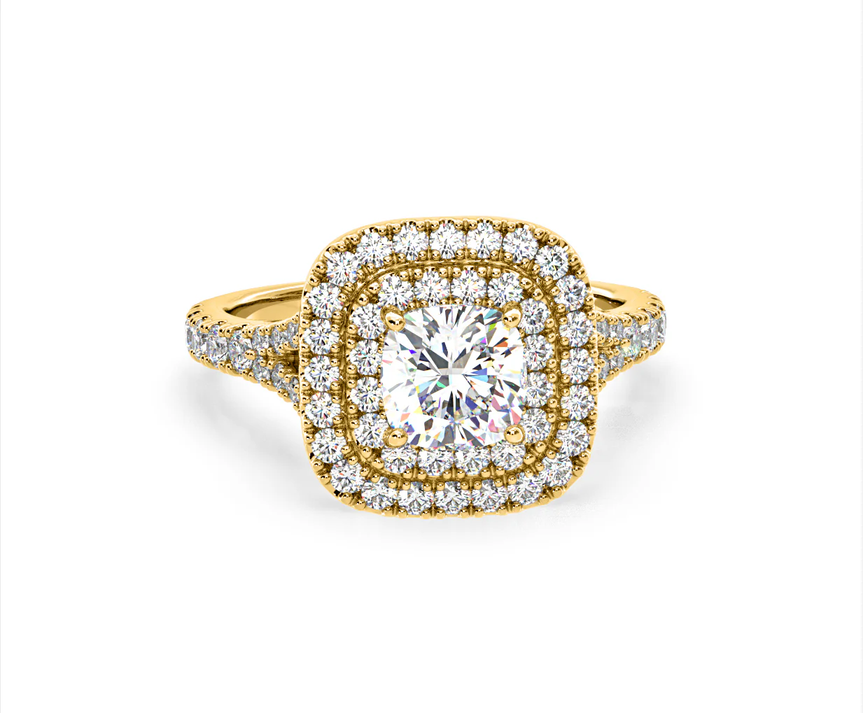 Anastasia Lab Diamond Halo Engagement Ring in 18K Gold 1.85ct F/VS1 - Image 166