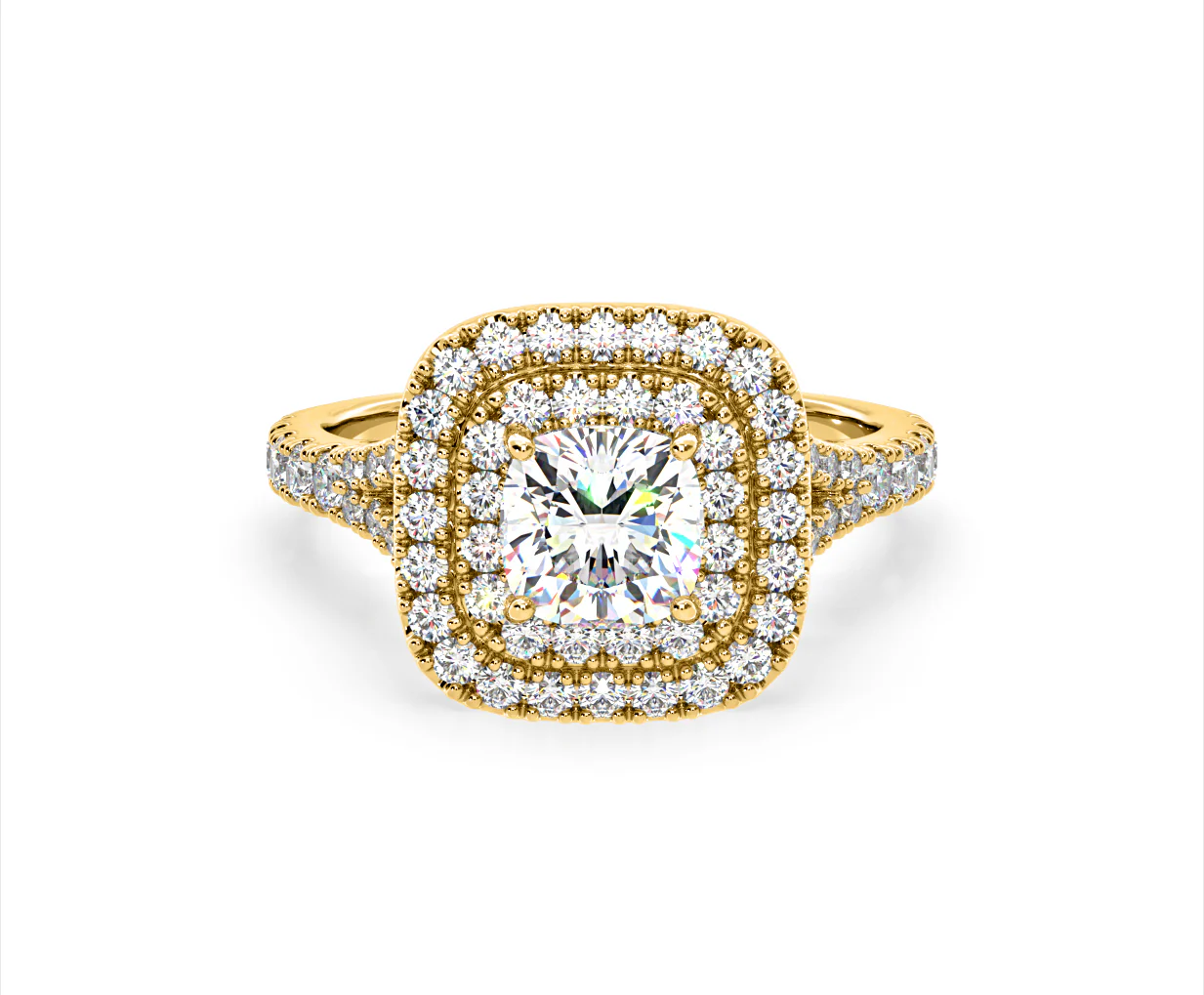 Anastasia Lab Diamond Halo Engagement Ring in 18K Gold 1.85ct F/VS1 - Image 167