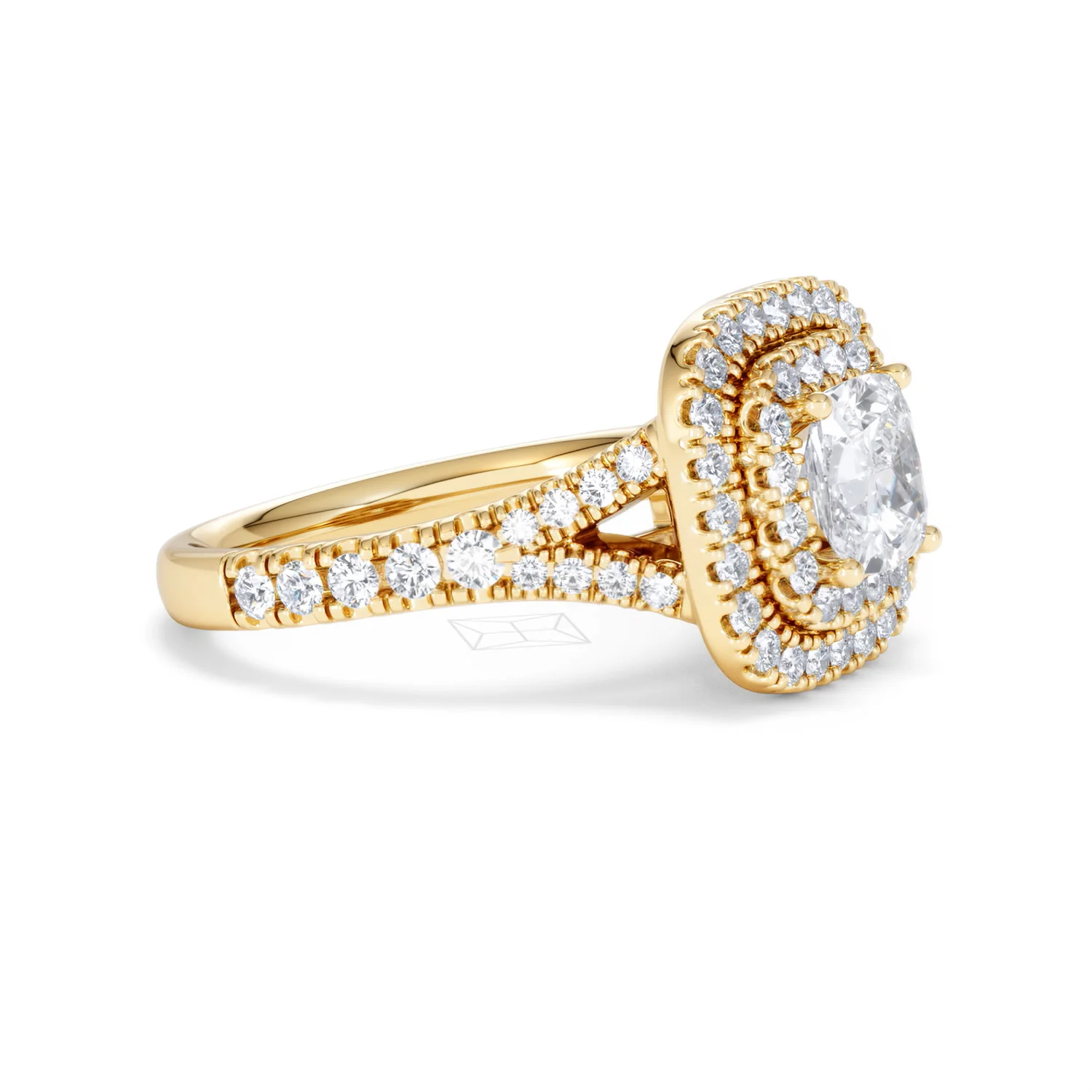 Anastasia Lab Diamond Halo Engagement Ring in 18K Gold 1.85ct F/VS1 - Image 21