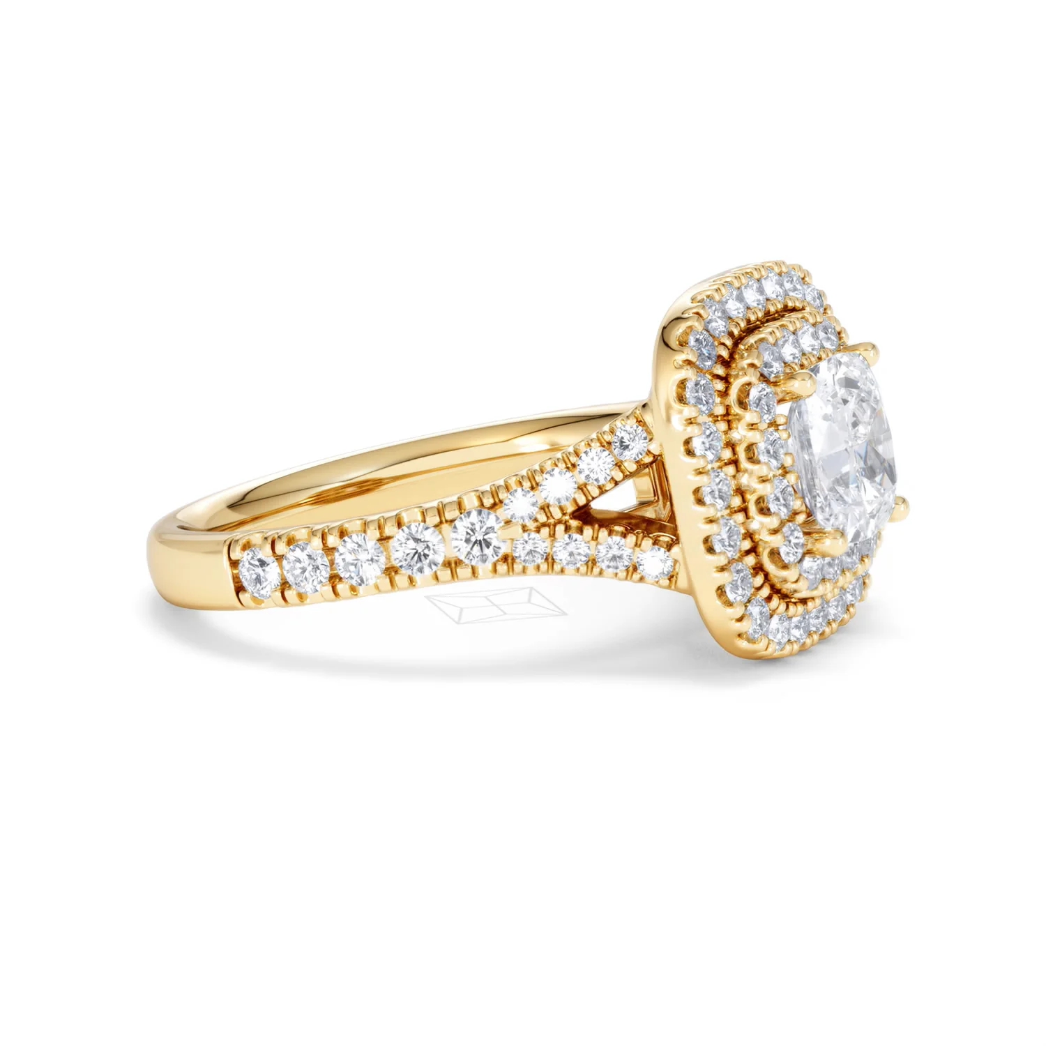 Anastasia Lab Diamond Halo Engagement Ring in 18K Gold 1.85ct F/VS1 - Image 22