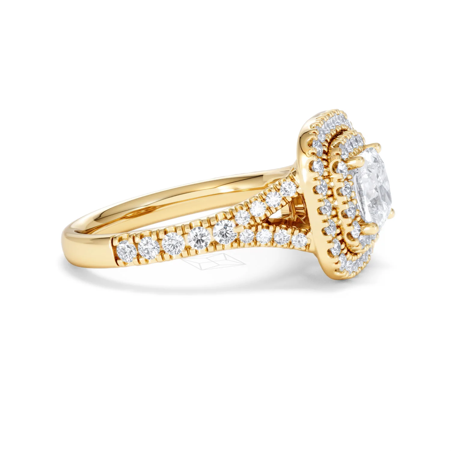Anastasia Lab Diamond Halo Engagement Ring in 18K Gold 1.85ct F/VS1 - Image 24